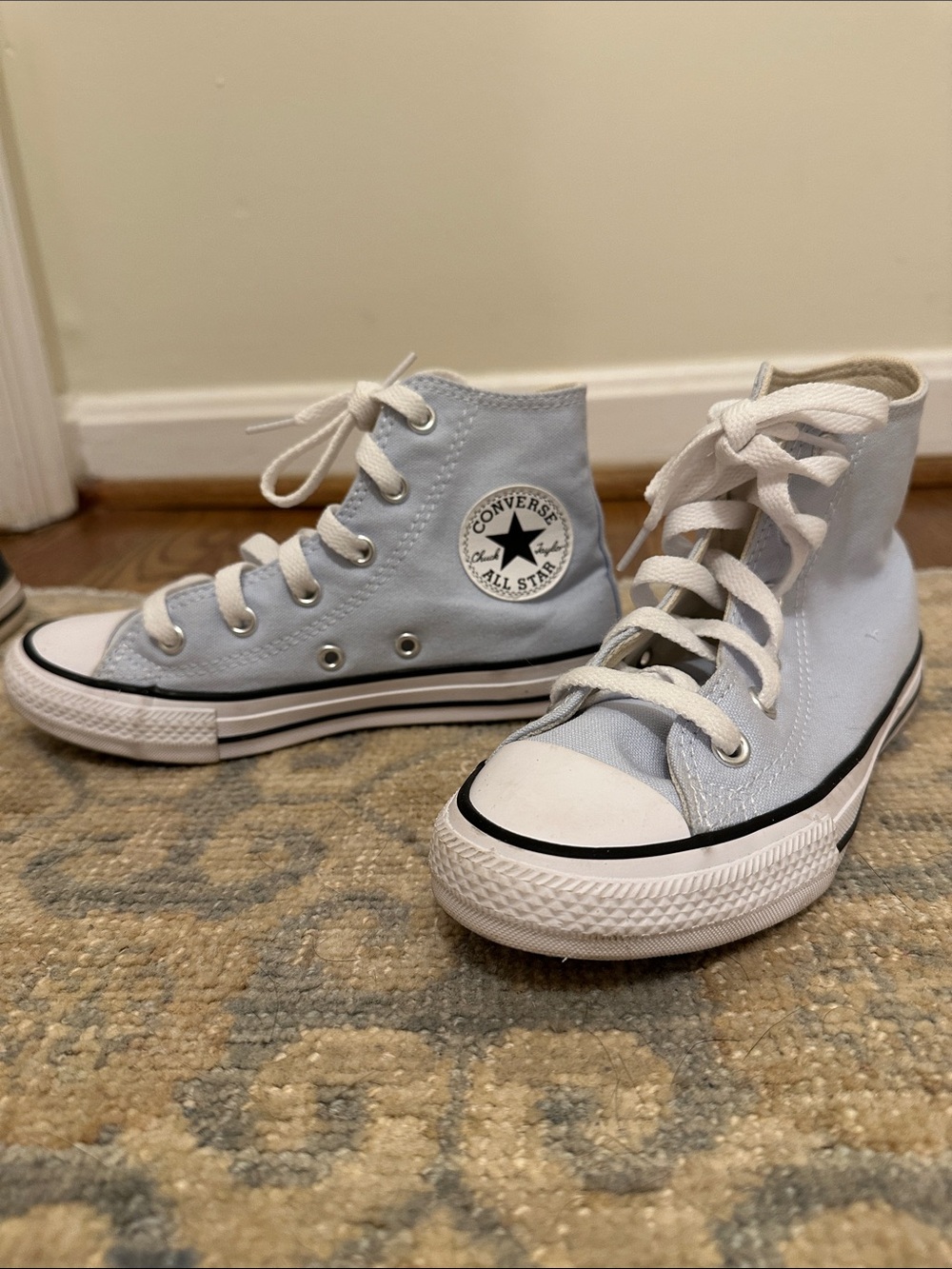 Converse Kids Pale Blue High-Top Sneakers